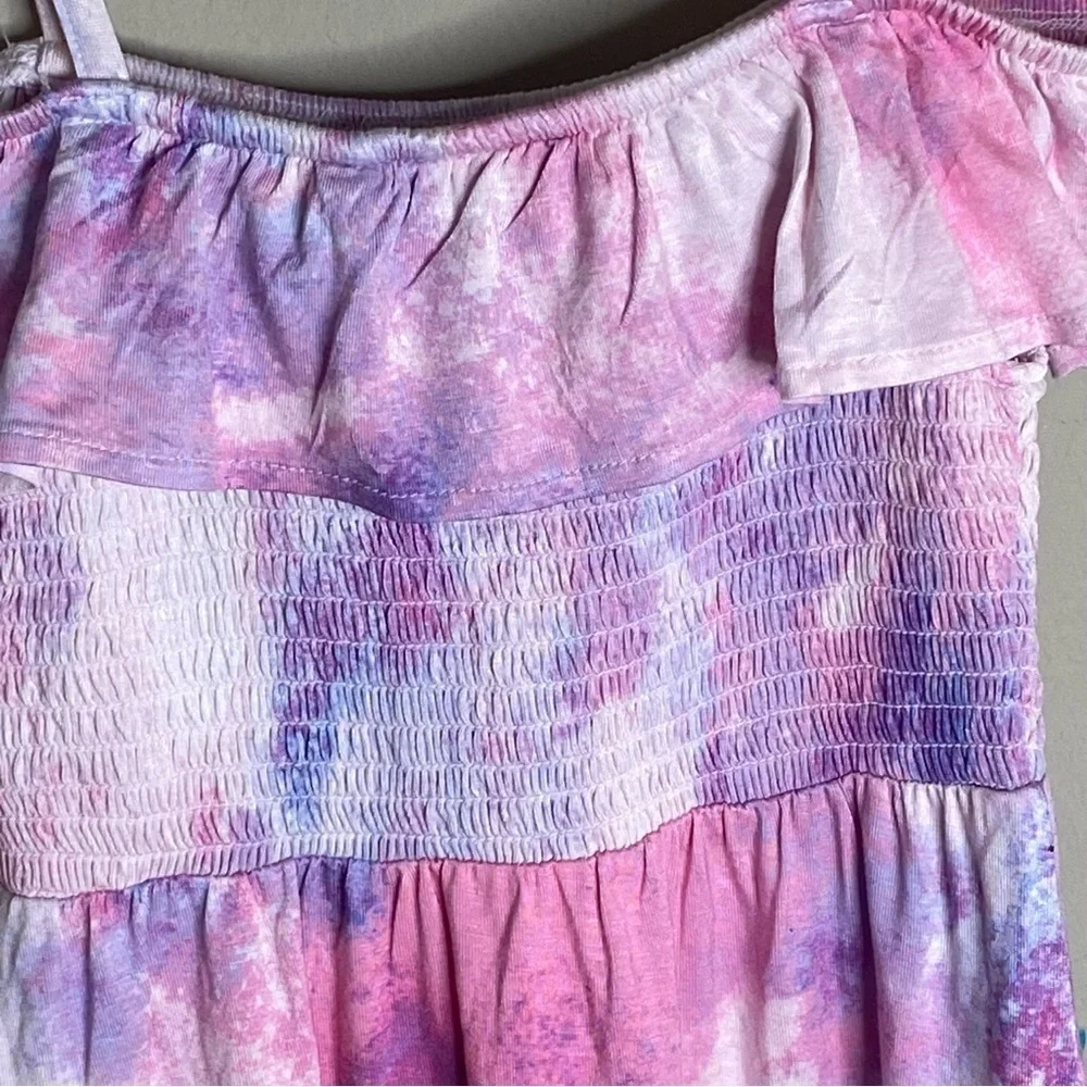 The Children’s Place Girl Dress Multicolor Open Shoulder Size 5/6 Years